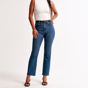 Abercrombie Dark wash straight leg denim jeans